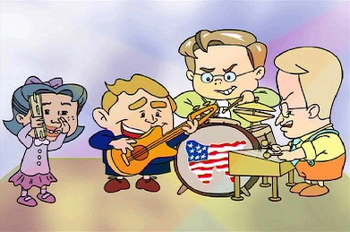 COMEDY CENTRAL's Lil Bush - Lil Condi, Lil George, Lil Rummy & Lil Cheney
